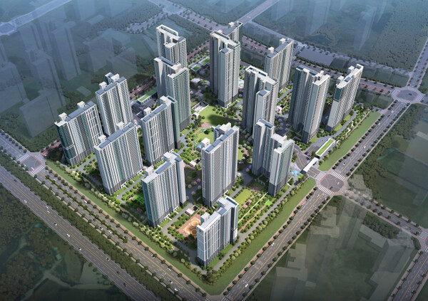 브레인시티 푸르지오 조감도 [대우건설 제공=뉴스퀘스트]