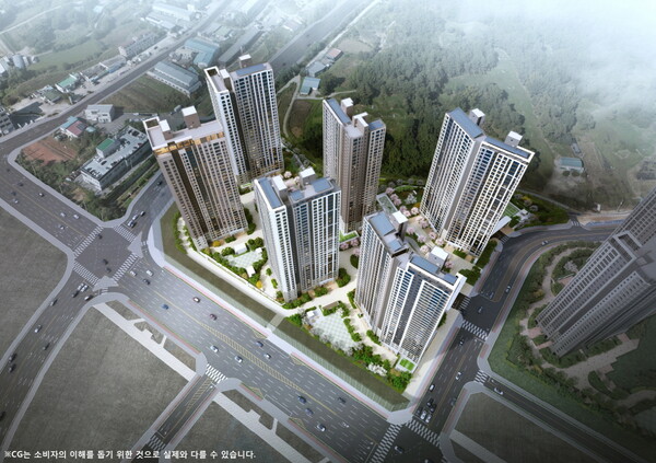 아산탕정자이 퍼스트시티 조감도 [GS건설 제공=뉴스퀘스트]