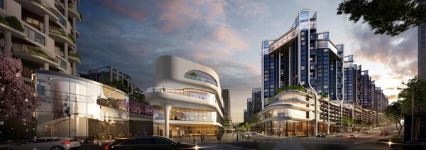 래미안 글로우힐즈 한남 파인트리 아케이드 투시도 [삼성물산 건설부문 제공=뉴스퀘스트]