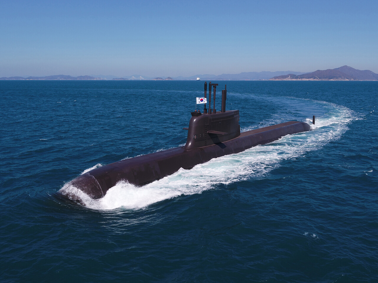 한화오션이 건조한 장보고-III 잠수함. [한화오션 제공=뉴스퀘스트]