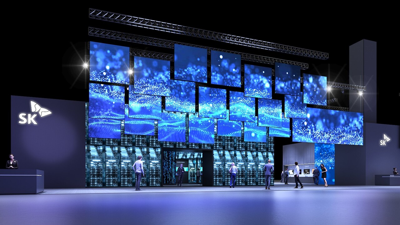 SK그룹 CES 2025 전시장 조감도. [SK텔레콤 제공=뉴스퀘스트]