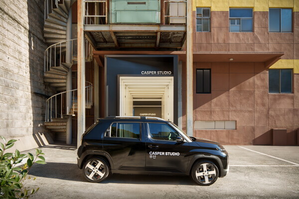 ‘캐스퍼 스튜디오 부산’ 비대면 시승 차량의 모습 [현대자동차 제공=뉴스퀘스트]