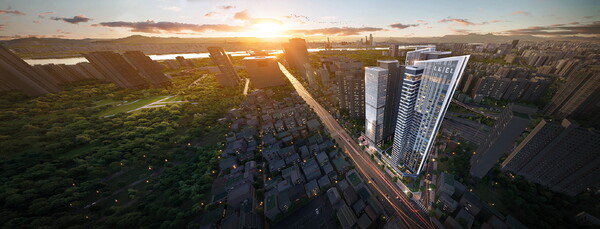 신용산역북측 제1구역 특화 설계 조감도 [롯데건설 제공=뉴스퀘스트]