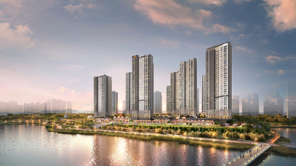 e편한세상 성성호수공원 투시도 [DL이앤씨 제공=뉴스퀘스트]