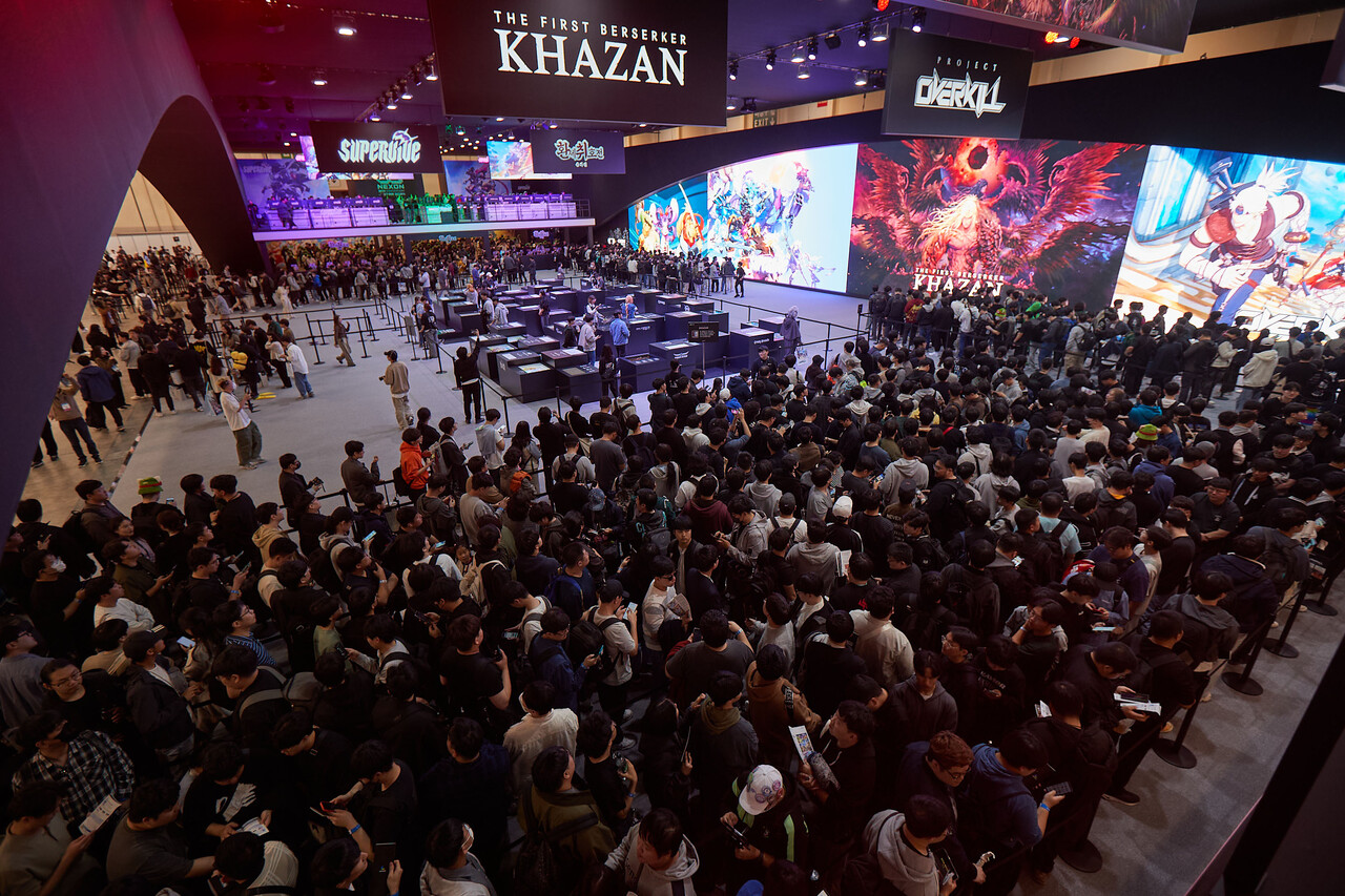 지난해 11월 열린 '지스타 2024' 넥슨 부스. [사진=넥슨]