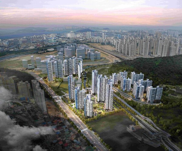 래미안 송도역 센트리폴 전체 조감도 [사진=삼성물산 건설부문]