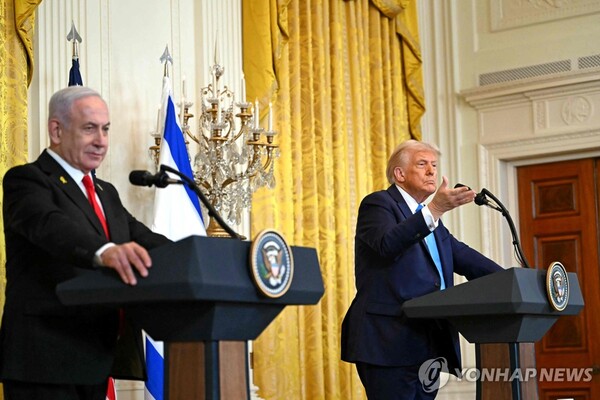 네타냐후 이스라엘 총리와 트럼프 미국 대통령 [사진=연합뉴스]