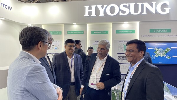 효성중공업이 인도 최대 전력산업 전시회 ELECRAMA 2025에 참가해 현지 고객들의 주목을 받았다. [사진=효성중공업]