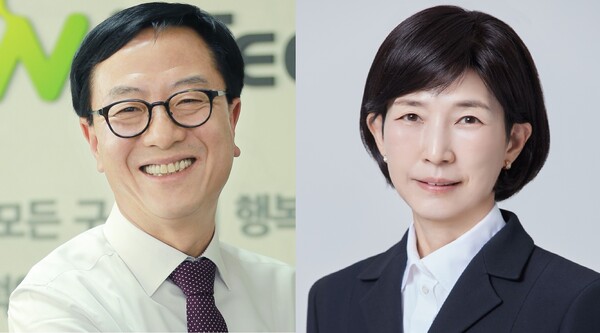 한국무역협회가 26일 2025년 정기총회를 열었다. 이날 (왼쪽부터) 성도경 비나텍㈜ 대표이사, 김정수 삼양라운드스퀘어㈜ 부회장을 무역협회 비상근 부회장으로 추가 선임했다. [사진=무역협회]