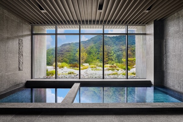 강원도 원주시 성문안CC 클럽 하우스 사우나 전경. [사진=HDC리조트]