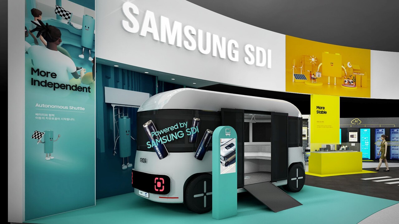 삼성SDI와 오토노머스에이투지(A2Z) 공동마케팅 부스 조감도. [사진=삼성SDI]