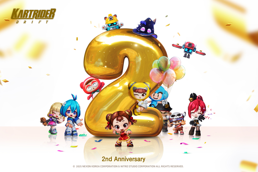  '카트라이더: 드리프트'의 2주년 대표 이미지. [사진=넥슨]