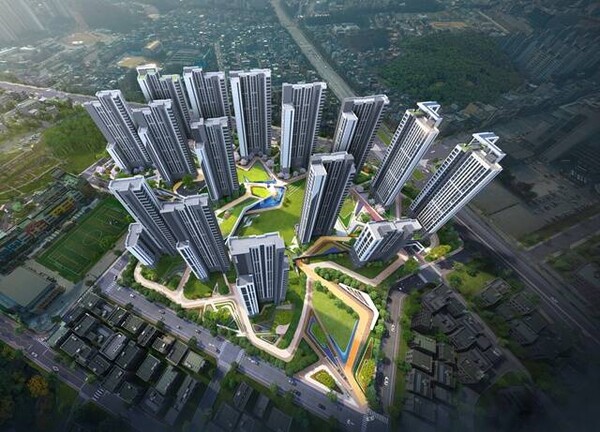 HDC현대산업개발이 17일 강원도 원주시 단계주공아파트 재건축 정비사업 시공사로 선정됐다. 사진은 원주 아이파크 조감도. [사진=HDC현대산업개발]