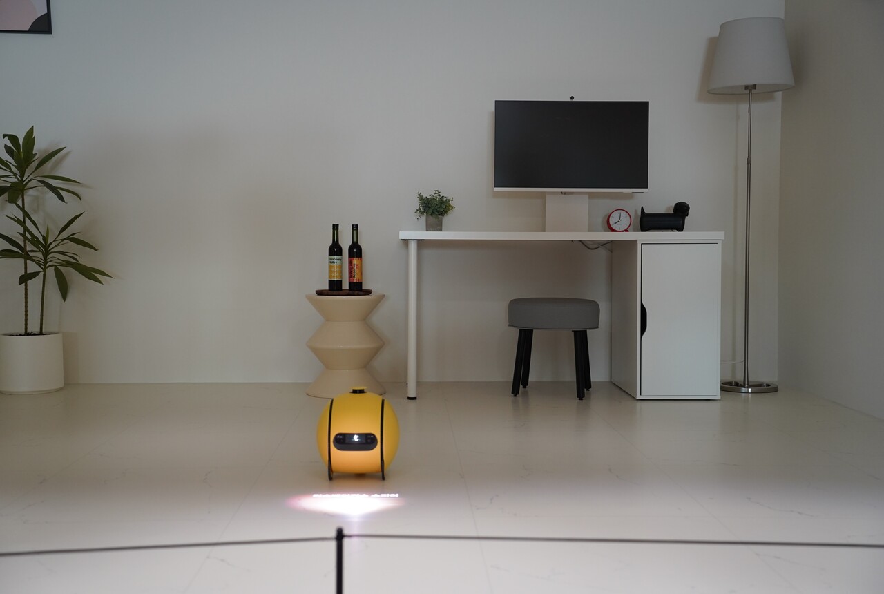 삼성전자의 AI 홈 로봇 '볼리'. [사진=김민우 기자]