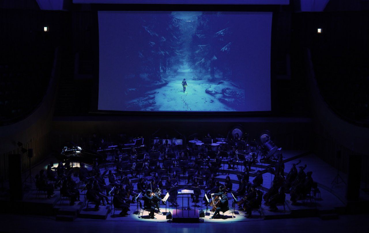 네오위즈는 지난 22일 서울 잠실 롯데콘서트홀에서 'P의 거짓 오케스트라 콘서트'를 개최했다. [사진=네오위즈]