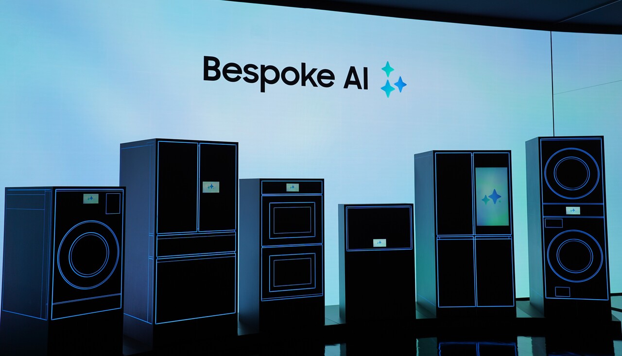 삼성전자가 28일 '웰컴 투 비스포크 AI'에서 2025년형 비스포크 AI 가전 신제품을 공개했다. [사진=김민우 기자]