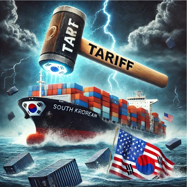 2일(현지시간) 도널드 트럼프 미국 대통령의 고율의 관세 방침이 발표되면서 우리나라의 주요 수출품목인 자동차와 반도체 수출에 큰 차질이 우려된다. 이미지는 챗GPT를 활용해 만들었습니다. [이미지=DALL·E]