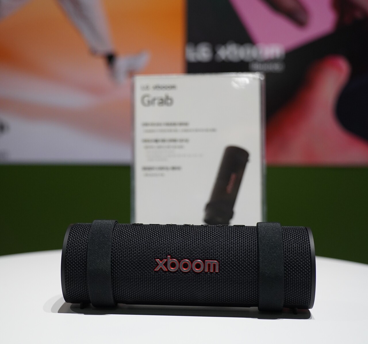 'LG 엑스붐 그랩'이 7일 'LG 엑스붐 브랜드데이'에서 공개됐다. [사진=김민우 기자]