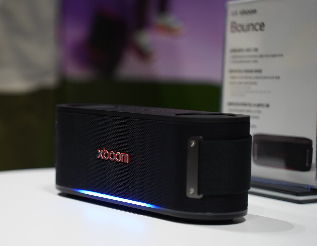 'LG 엑스붐 바운스' 측면. [사진=김민우 기자]