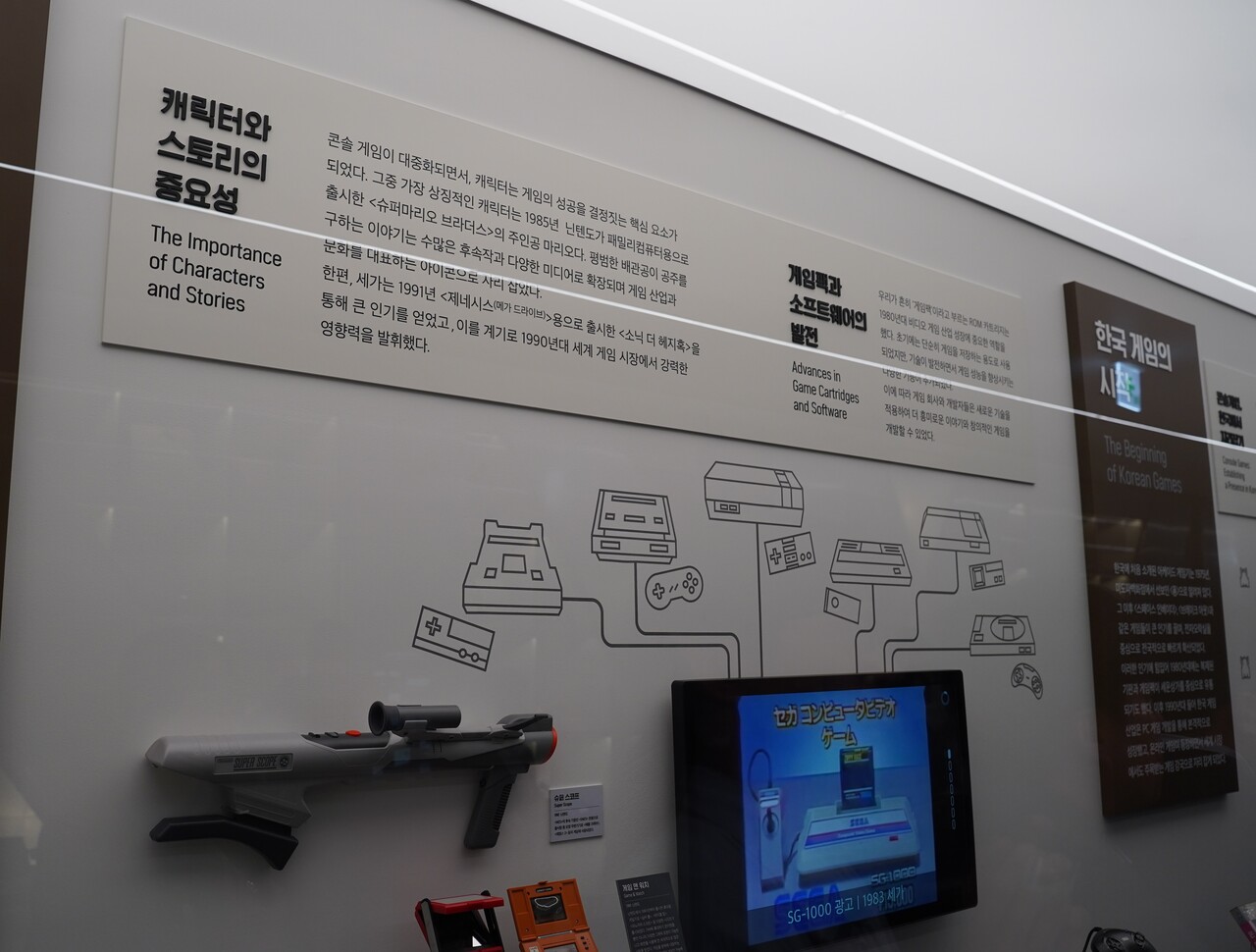 '넷마블게임박물관'의 '이야기가 있는 게임' 테마 전경. 