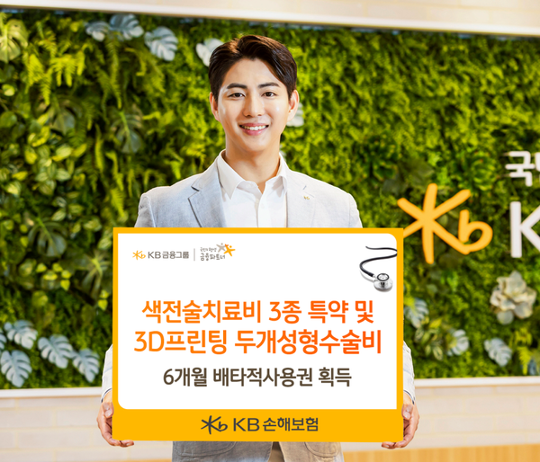 KB손해보험은 이달 초 ‘KB 3.N.5 슬기로운 간편건강보험’ 등 건강보험에 새롭게 탑재한 4종 신설 특약에 대해 손해보험협회로부터 6개월 동안 배타적사용권을 획득했다고 28일 밝혔다. [사진=KB손해보험]