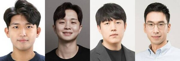 (사진 왼쪽부터) 김승원 카네기멜론대 박사과정 연구생, 서민준 KAIST 교수, 이경재 LG AI연구원 데이터 스쿼드 리더, 이문태 LG AI연구원 초지능랩장 [사진=LG그룹]