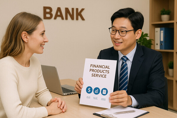 우리은행, 하나은행 등은 각종 금융 서비스를 편하게 이용할 수 있도록 외국인 전담창구를 확대 운영하고 있다. [사진=DALL·E]