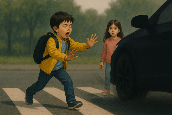  현대해상 교통기후환경연구소는 교통사고 분석 결과를 통해 어린이 교통사고 피해가 5~6월에 가장 많이 발생한 것으로 나타났다고 12일 밝혔다.  [사진=DALL·E]