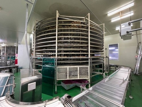 사고가 발생한 시흥 SPC삼립 시화공장 내 기계 [사진=연합뉴스/시흥소방서]