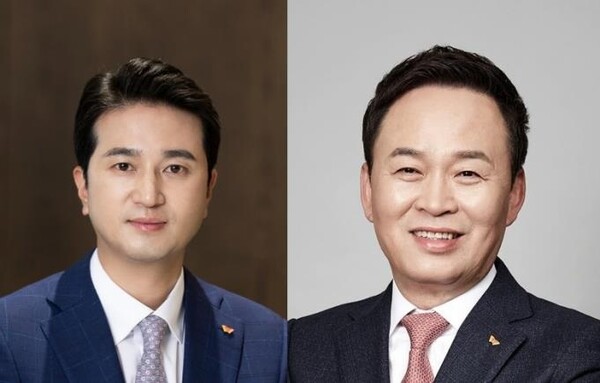 SK이노베이션이 추형욱(왼쪽) SK이노베이션 E&S 사장을 신임 대표이사로 선임했다.총괄사장에는 장용호 SK㈜ 대표이사가 신규 선임됐다. [사진=연합뉴스]