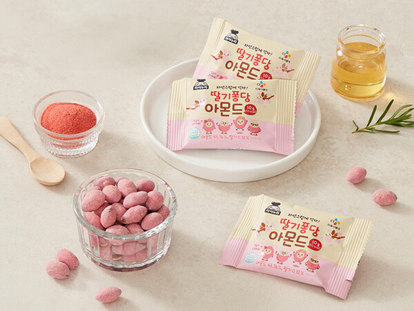 아이누리 딸기퐁당 아몬드 상품. [사진=CJ프레시웨이 제공]