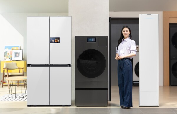 삼성전자 'AI 가전 3대장'인 에어컨∙냉장고∙세탁기 제품 이미지. [사진=삼성전자]