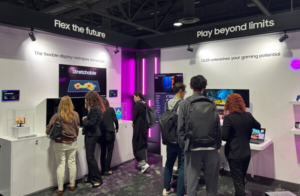 AWE USA 2025 삼성디스플레이 전시 부스 전경.[사진=삼성D]