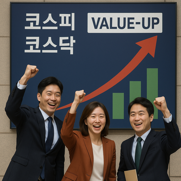 한국거래소가 발표한 ‘월간 기업가치 제고 현황’ 자료에 따르면 지난달 말 기준 기업 가치 제고 계획 공시기업 156곳의 주가는 연초 대비 평균 30.9% 상승하면서 코스피(28.0%) 수익률보다 2.9%포인트 높았다. 밸류업 프로그램 관련 가상의 이미지. [사진=DALL·E]