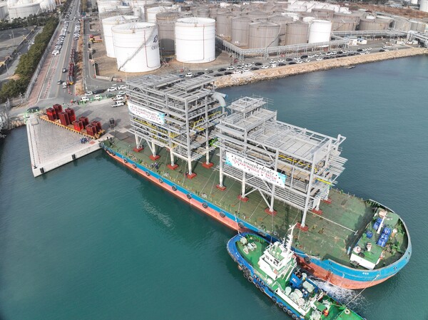 샤힌 프로젝트 대형 모듈 사진. [사진=DL이앤씨]