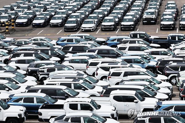 국외 수출용 자동차 [사진=연합뉴스]