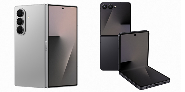 (왼쪽) 갤럭시 Z 폴드7과 갤럭시 Z 플립7. [사진=삼성전자]