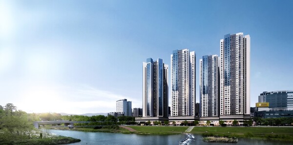 광주 경안 ‘해링턴 스퀘어 리버파크’ 투시도. [사진=효성중공업]