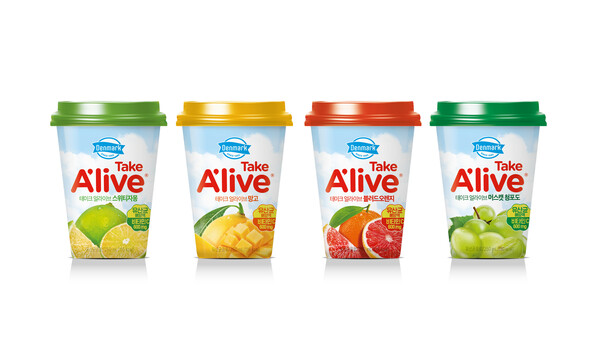 덴마크 테이크 얼라이브(컵) 제품. [사진=동원F&B]