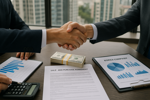  임형준 한국금융연구원 선임연구위원은 최근 보고서를 통해 상법 개정이 일부 사모펀드 운용사(PE)의 약탈적 경영을 막는 데 효과적이라는 의견을 제시했다. 사모펀드의 기업 매각과 관련한 가상의 이미지. [사진=DALL·E]