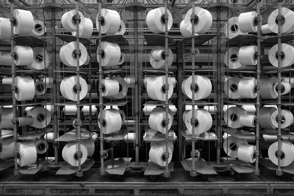 효성티앤씨 구미공장에서 생산되고 있는 친환경 섬유 리젠 폴리에스터. [사진=효성티앤씨]