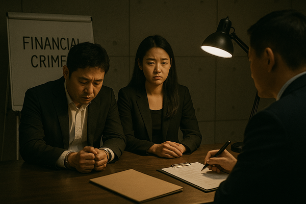 대법원 양형위원회는 최근 제142차 회의를 열고, 증권범죄 중 ‘자본시장의 공정성 침해 범죄’(미공개 중요정보 이용, 시세조종, 부정거래 등)에 대한 권고 형량범위를 상향 조정했다고 10일 밝혔다. 주가조작 관련 법적 처벌을 받는 가상의 이미지. [사진=DALL·E]