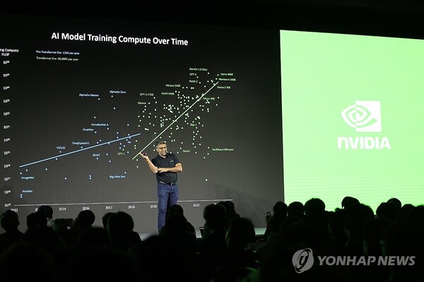 지난달 서울 코엑스에서 열린 '엔비디아 AI데이 서울' 행사 장면 [사진=연합뉴스]