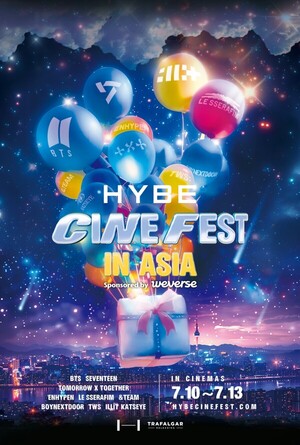 CGV, '하이브 씨네 페스트 인 아시아' 진행…<b>방탄소년단</b> 등 <b>실황</b> 영화 상...